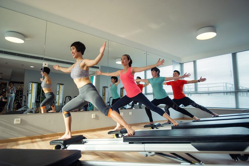 Reformer Pilates machine